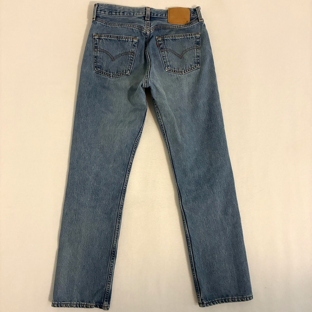 Vtg 2000s Levi's 501 Jeans Womens 30x30 USA Made Denim Button Fly Festival Boho